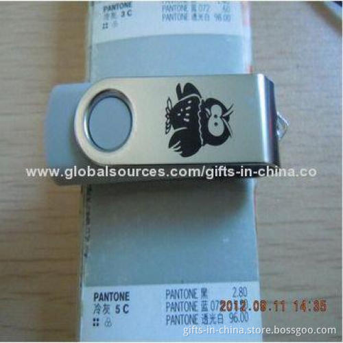 Swivel 8GB USB Flash Drive, Customized Imprinted Logos and Free Samples Supply